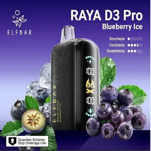 Elf Bar Raya D3 Pro 30K – Blueberry Ice - Vape Shop Pune VapeshopPune