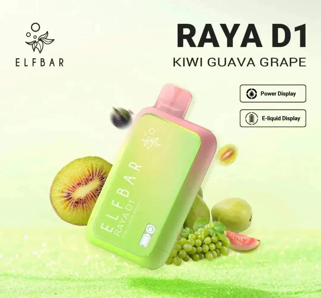 ELF BAR RAYA D1 – Kiwi Guava Grape - Vape Shop Pune VapeshopPune
