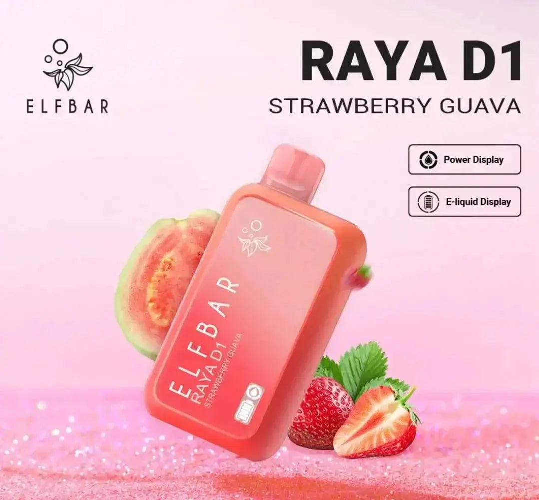 ELF BAR RAYA D1 – Strawberry Guava - Vape Shop Pune VapeshopPune