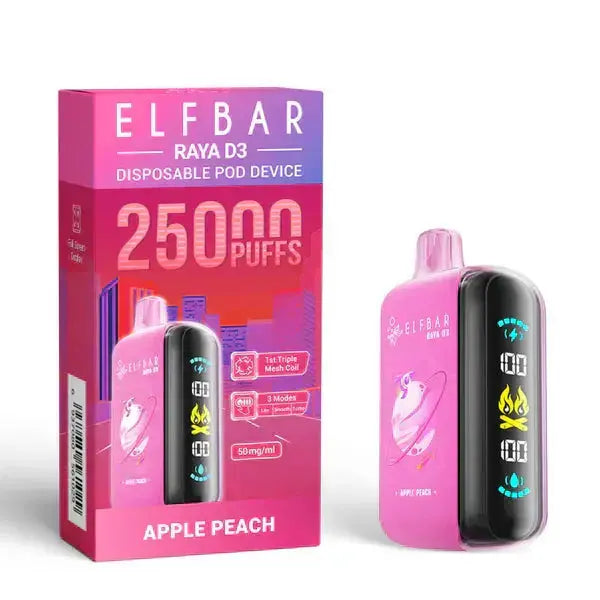 Elf Bar Raya D3 Apple peach – 25000 - Vape Shop Pune VapeshopPune