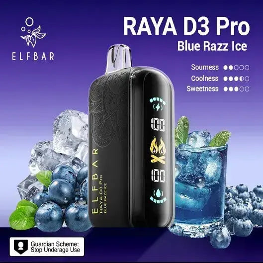 Elf Bar Raya D3 Pro 30K Blue Razz Ice - Vape Shop Pune VapeshopPune
