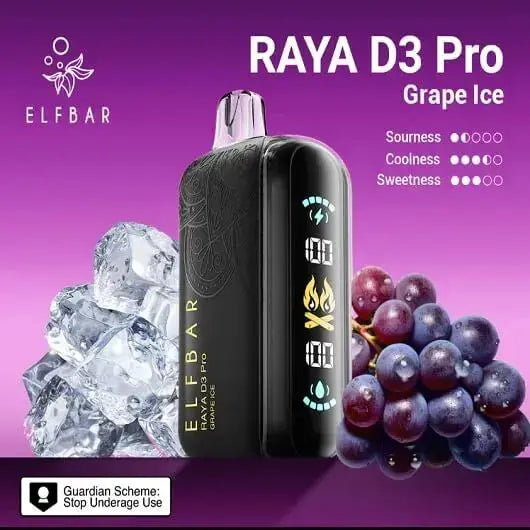 Elf bar Raya d3 pro -30k Grape ice - Vape Shop Pune VapeshopPune