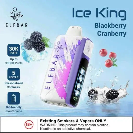 Elf Bar Ice King – Blackberry Cranberry – 30K - Vape Shop Pune VapeshopPune