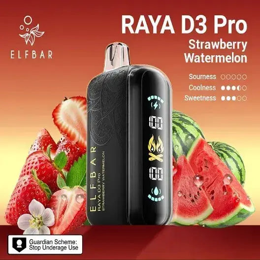 Elf Bar Raya D3 Pro – Strawberry Watermelon - Vape Shop Pune VapeshopPune