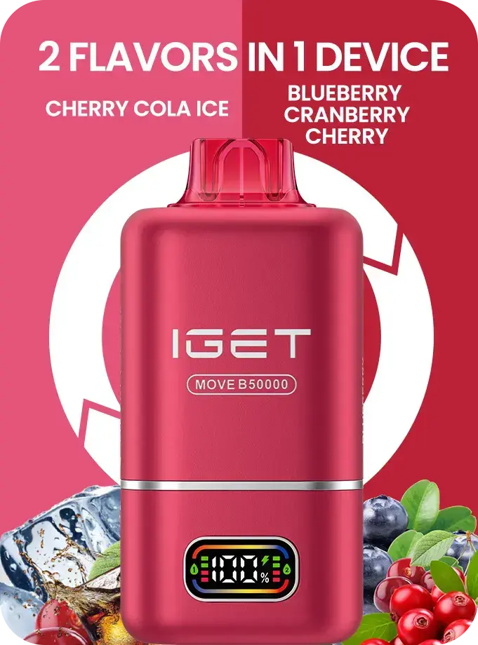 IGET MOVE B50000 (50k Puffs – 2 Flavours in 1 device) - Vape Shop Pune VapeshopPune